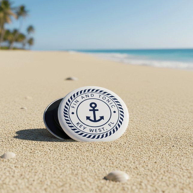 Décapsuleur Logo d'Ancre Nautical Boat Name (Créateur téléchargé)