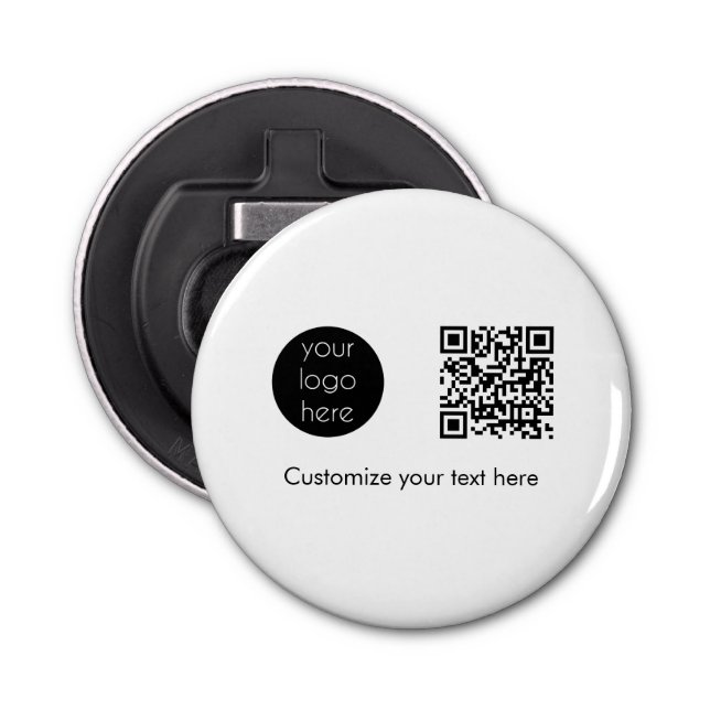 Décapsuleur Logo d'entreprise Code QR promotionnel Texte (Devant)