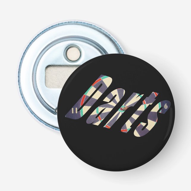 Décapsuleur Logo des fléchettes dimensionnelles, (Devant)