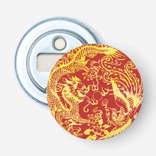 Décapsuleur Logo du mariage chinois Dragon phoenix