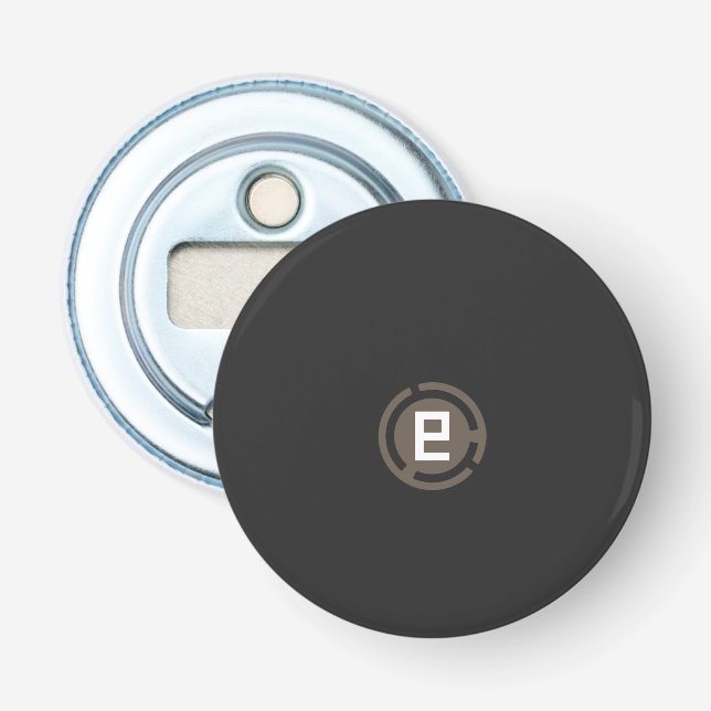 Décapsuleur logo noir et brun avec la lettre 9 (Devant)
