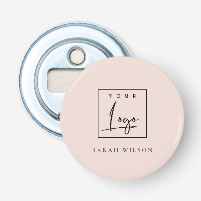 Décapsuleur Logo promotionnel personnalisé minimal Blush (Devant)