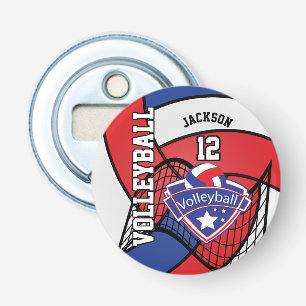 Décapsuleur Logo 🏐 volleyball rouge, bleu et blanc