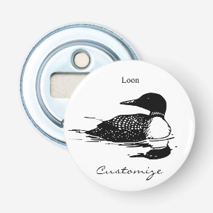 Décapsuleur Loon Swimming Bird Art Thunder_Cove