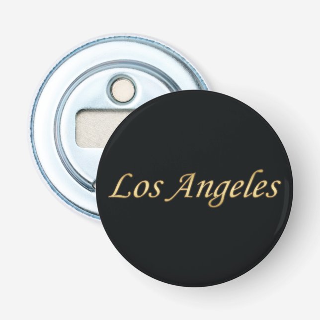Décapsuleur Los Angeles Gold - On Black (Devant)