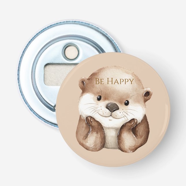 Décapsuleur Loutre Mignonne Être Heureux   (Devant)
