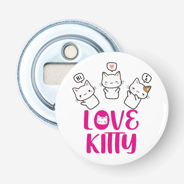 Décapsuleur LOVE KITTY -It's too cute- (Devant)