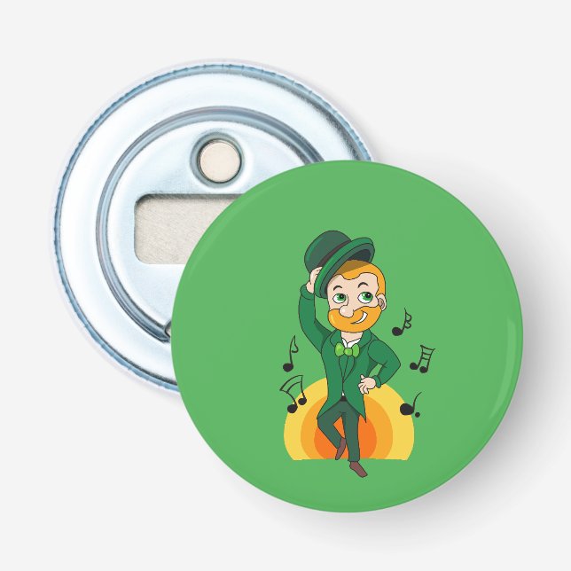 Décapsuleur Lutins dansants, dessin animé de la Saint-Patrick (Devant)
