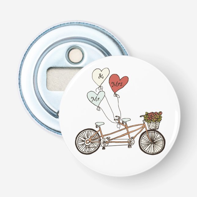 Décapsuleur M. et Mme love tandem ouvre-biberon (Devant)