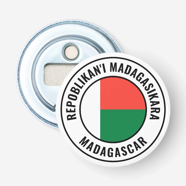 Décapsuleur Madagascar Drapeau magnifique Patriotic Bottle Ouv (Devant)