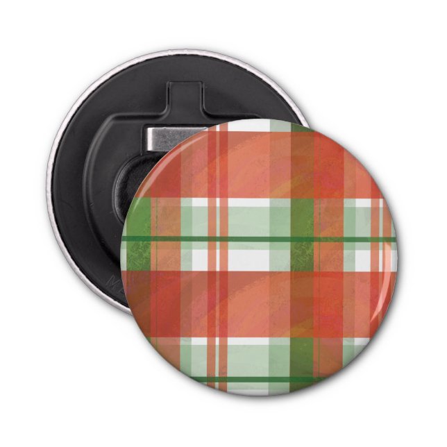 Décapsuleur Madras Plaid Noël (Devant)