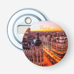 Décapsuleur Madrid Espagne Capitol City Skyline