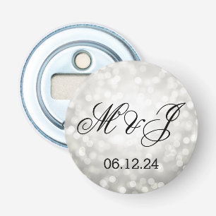 Décapsuleur Mariage Faveur Parties scintillant argent lumières