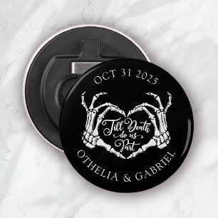 Décapsuleur Mariage gothique noir d'Halloween