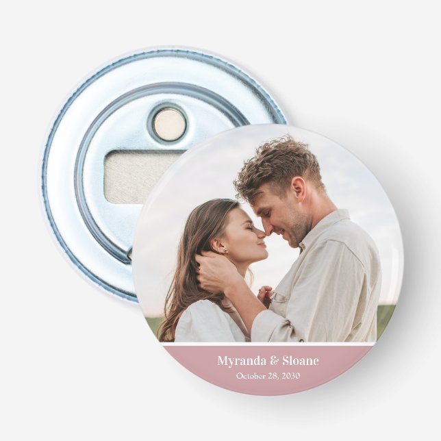 Décapsuleur Mariage Photo Moderne (Devant)