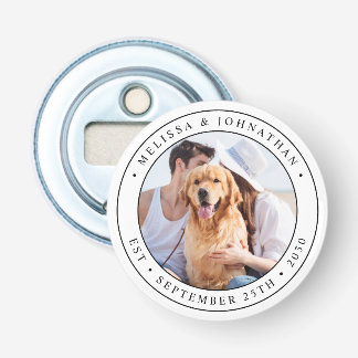 Décapsuleur Mariage photo personnalisé