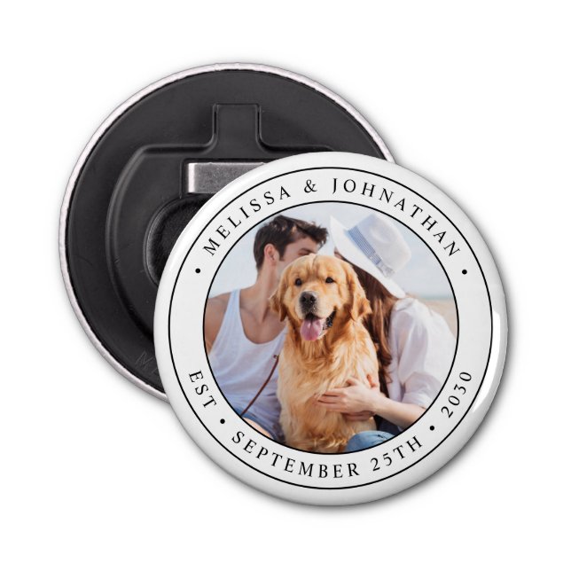 Décapsuleur Mariage photo personnalisé (Devant)