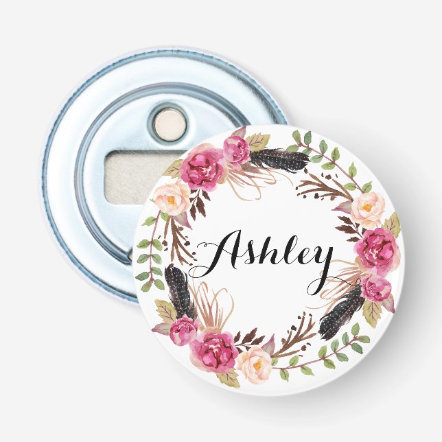 Décapsuleur Mariage rustique Bridesmaid Cadeau Boho Soirée de  (Devant)