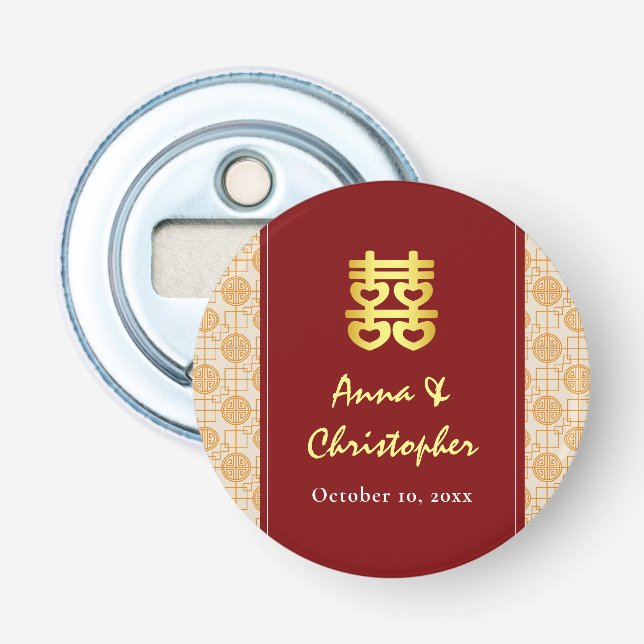 Décapsuleur Mariage traditionnel chinois peranakan  (Devant)