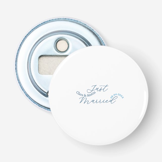 Décapsuleur Mariés add nom couple date année sim mariage (Devant)