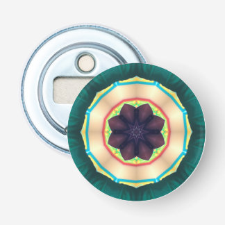 Décapsuleur Marone Vert Jaune Aqua Motif 3D ~ 