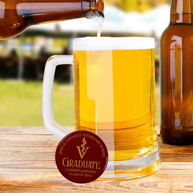 Décapsuleur Maroon Gold Vétérinaire de l'école de la partie de (Créateur téléchargé)