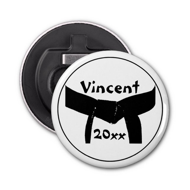 Décapsuleur Martial Arts Black Belt Bottle Opener (Devant)