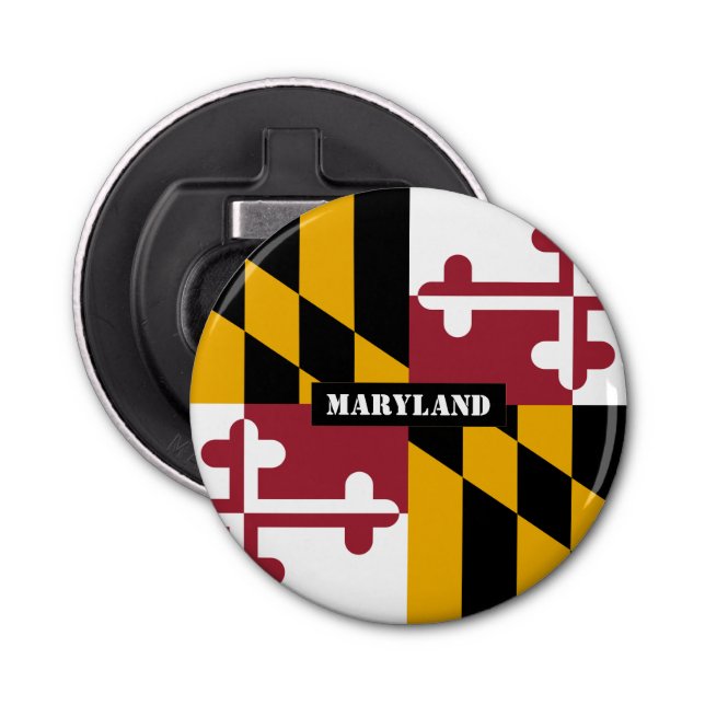 Décapsuleur Maryland Drapeau & Maryland, États-Unis fête / spo (Devant)