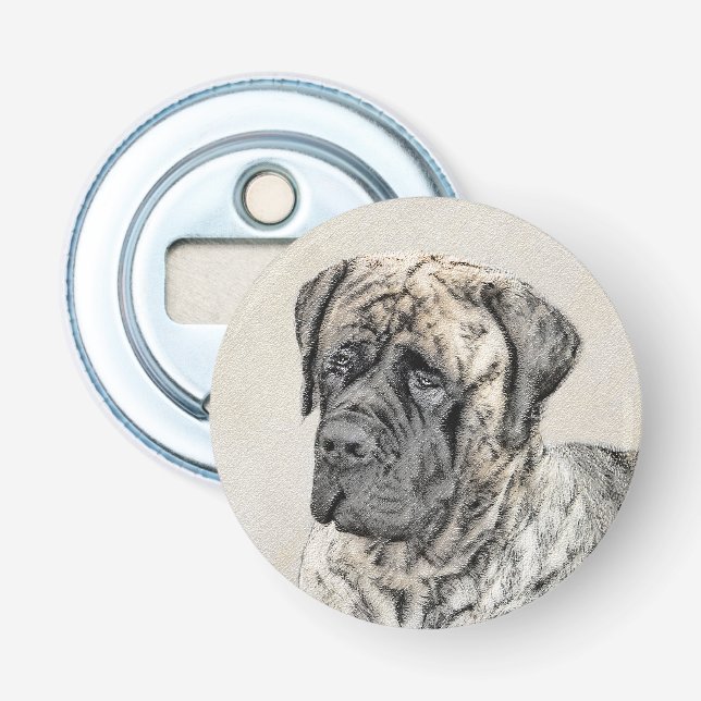 Décapsuleur Mastiff anglais (Brindle) Peinture - Chien Art (Devant)