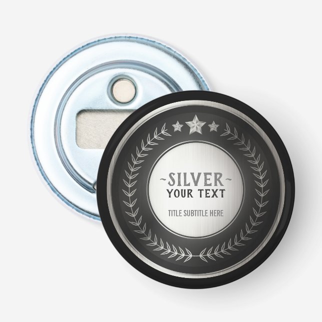 Décapsuleur MÉDAILLE DIY IMPRESSION PERSONNALISÉE Champion Arg (Devant)