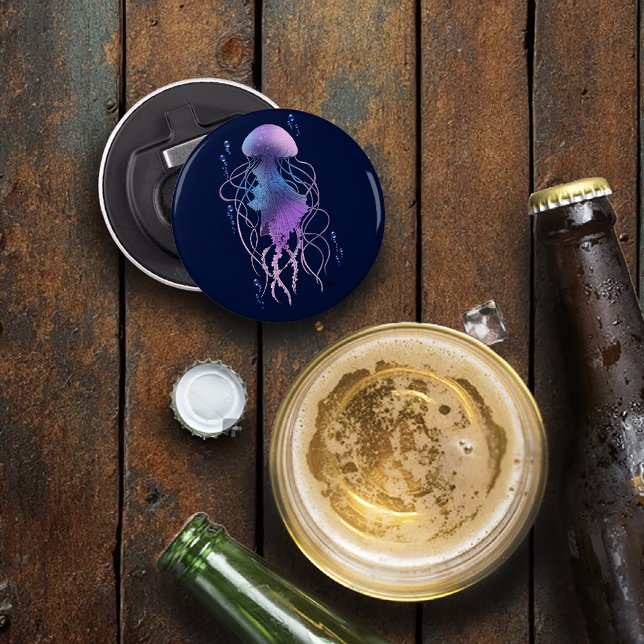 Décapsuleur Méduse Éthérée Violet Bleu (Créateur téléchargé)
