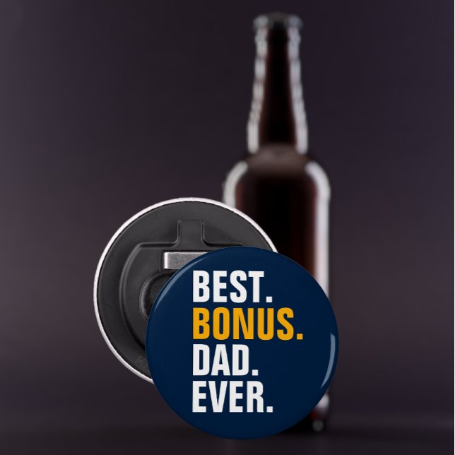 Décapsuleur Meilleur Bonus Papa Ever Stepfather (Best Bonus Dad Ever Stepfather Bottle Opener from Ricaso. Father's Day gifts for Stepdads )