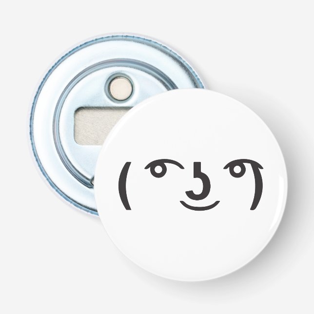 Décapsuleur Memes Lenny face ( ͡° ͜ʖ ͡°)  Émoticône texte (Devant)