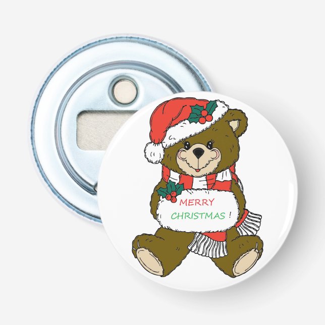 DÉCAPSULEUR "MERY NOËL" TEDDDY BEAR (Devant)