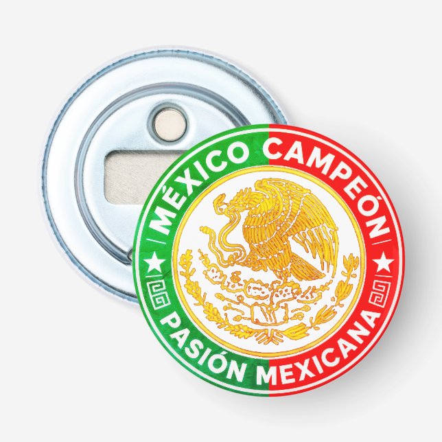 Décapsuleur Mexico Champion Couleurs du Drapeau Graphique Blas (Devant)