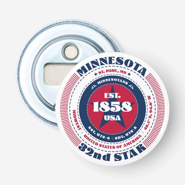 Décapsuleur Minnesota State Information Circle (Devant)