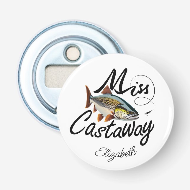 Décapsuleur Miss Castaway Truite arc-en-ciel  (Devant)