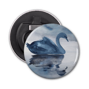 Décapsuleur Misty Reflections   Dusty Blue Swan Wedding Favor