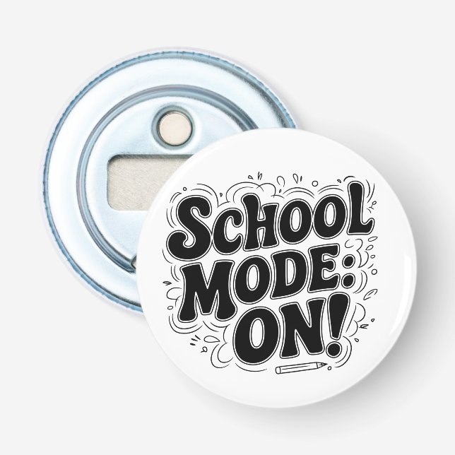 Décapsuleur Mode école : ON ! , Conception Vintage (Devant)