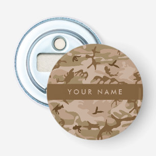 Décapsuleur Modèle de camouflage du désert, Votre nom, Personn