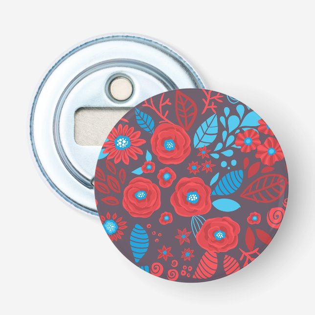 Décapsuleur Modèle floral de Doodle (Devant)