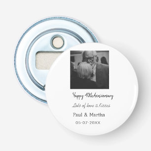 Décapsuleur Moderne heureux 40e anniversaire ajouter nom date