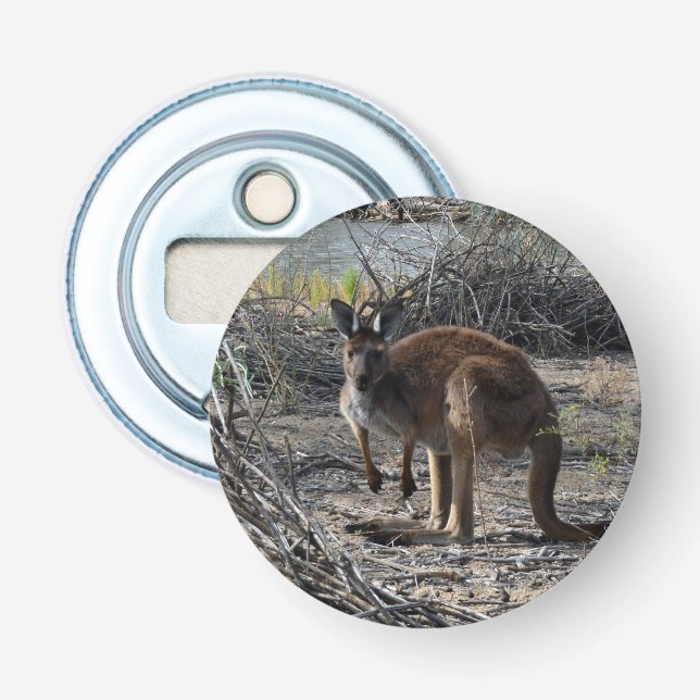 Décapsuleur Moment tranquille : Kangaroo australien à Billabon (Devant)