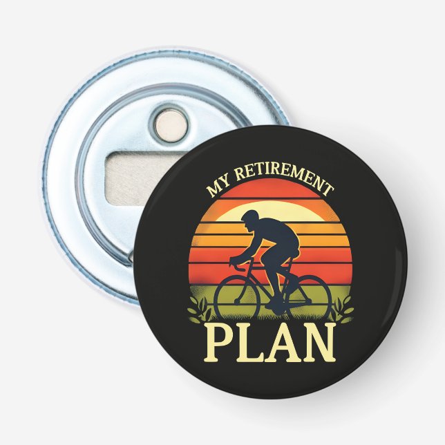 Décapsuleur Mon Plan De Retraite Passionné De Cyclisme (Devant)