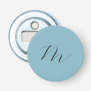 Décapsuleur Monogram Solide Blue Pastel Minimaliste Profession