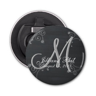 Décapsuleur Monogramme 3d Rustique Chalkboard