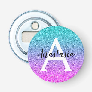 Décapsuleur Monogramme de Parties scintillant violet Ombre Pin