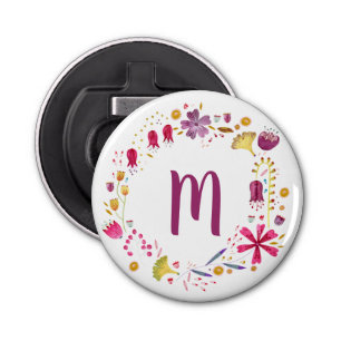 Décapsuleur Monogramme floral