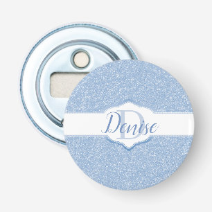 Décapsuleur Monogramme Parties scintillant bleu ciel