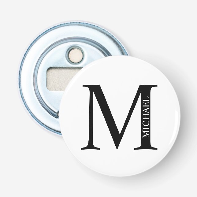 Décapsuleur Monogramme personnalisé et ouverture de bouteille  (Devant)